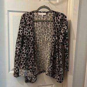 Cheetah print cardigan